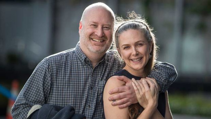 Immigration issues ... Ken Chertok from the US wants to stay in New Zealand with his Kiwi partner Lizzie Bradley but they are having serious issues with immigration. Photo / Peter Meecham