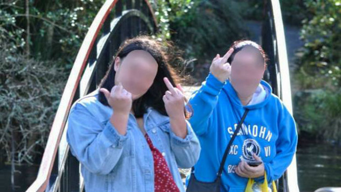Two women racially abused and made obscene gestures to a Chinese-born Kiwi who suggested they shouldn't be feeding birds. (Photo / Serena Sun)