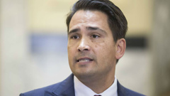 National leader Simon Bridges says that using irrigation system is good farming and environmental practice. (Photo / File)