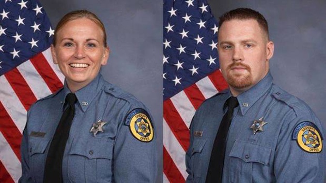 Deputy Theresa King and Deputy Patrick Rohrer. Photo / AP