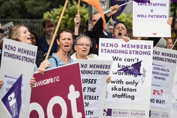 Nurses, midwives and healthcare assistants covered by the Nursing Organisation's collective agreement have issued a strike notice for 24 hours starting 7am, on July 5.