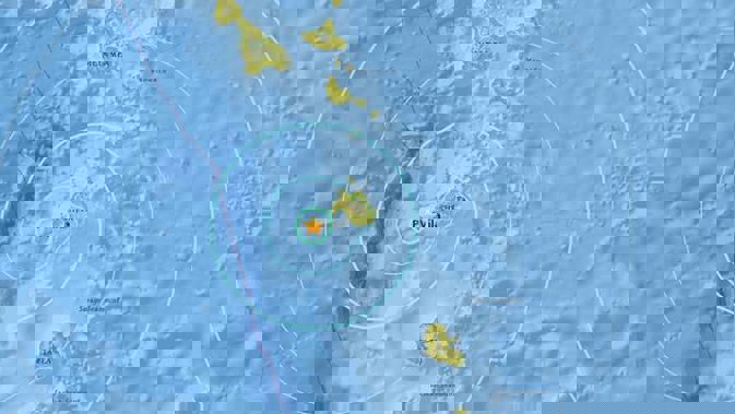 The magnitude 6.1 earthquake struck 33km from the Vanuatu capital Port Vila. Photo / United States Geological Survey
