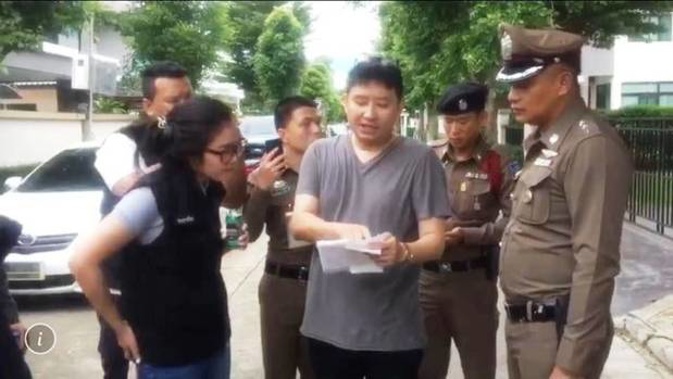 Brian Lee has been arrested after allegedly masterminding the death of his mother (Image / Thai PBS English News)
