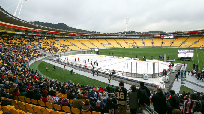 Westpac Stadium, spectators and promoters have been left disappointed after an international ice hockey game was canned. (Photo / Getty Images)