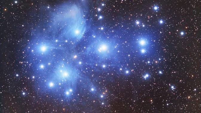 Matariki is the Māori name for the cluster of stars also known as the Pleiades that rises in mid-winter, and literally means the "eyes of god" (mata ariki) or "little eyes'" (mata riki). (Photo / File)
