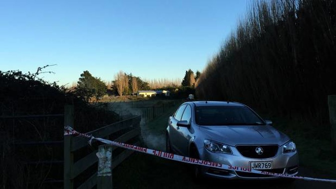 Police are investigating a homicide at Jelfs Rd in Woodend, north of Christchurch. Photo / Kurt Bayer