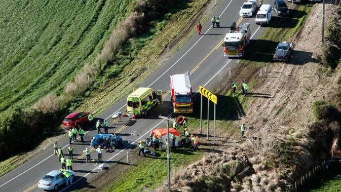 The scene of Wednesday's crash. Photo/NZ Herald