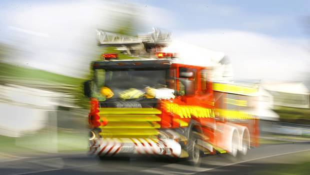 The fire broke out on a rural property in Gordonton around 5pm yesterday. Photo / NZ Herald