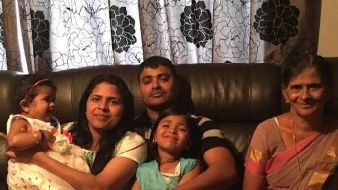 Shibu Kochummen, (middle) his mother Alekutty Daniel, (right) and wife Subi Babu, were struck down with severe poisoning last November. The couple's daughters were not affected. Photo / File