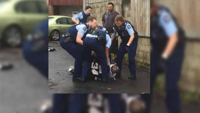 Police arrested a man in Beresford St, Central Auckland. The man was tasered several times and was taken to hospital where he passed away. Photo / NZME