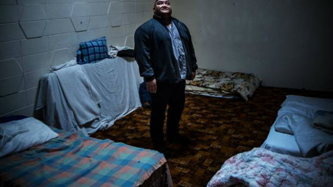Tiny Deane, of Visions of a Helping Hand, says he is doing his best to help the homeless. (Photo / Stephen Parker)