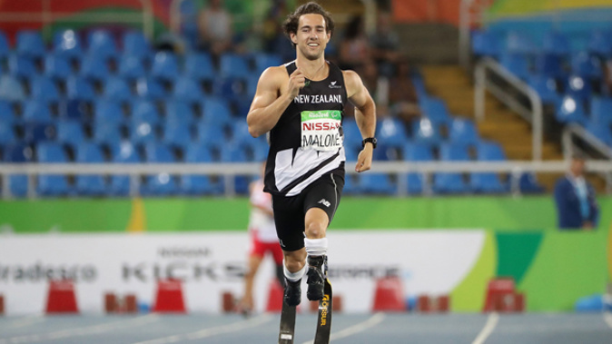 Liam Malone won two gold medals at the 2016 Paralympics. (Photo / Getty)