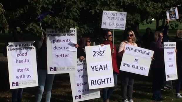 Acting PM Winston Peters on nurses strike