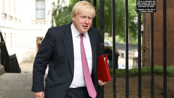 In his resignation letter, Johnson wrote that the Brexit dream "is dying, suffocated by needless self-doubt. Photo / Getty Images