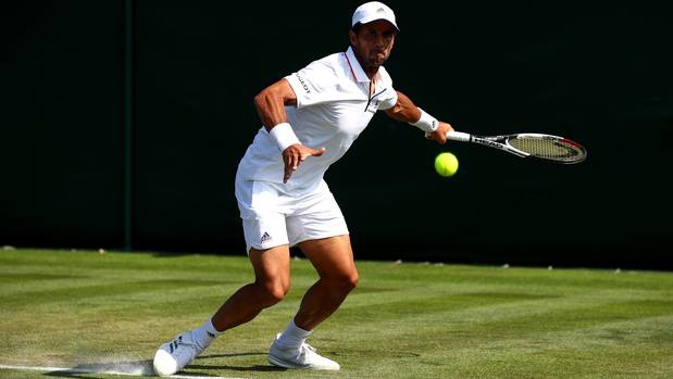 Fernando Verdasco of Spain in action at Wimbledon. (Photo / Getty)