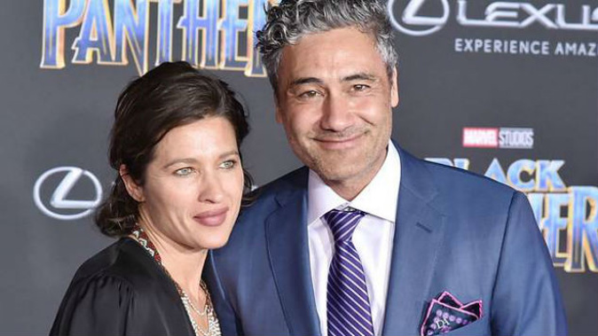 Taika Waititi and his wife, Chelsea Winstanley. (Photo / Getty Images)