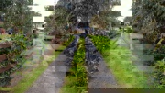 The wife of the couple walked down the driveway to close the gate before being overcome and needing an ambulance.