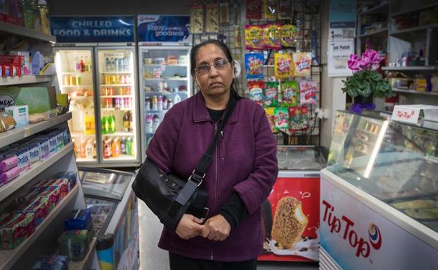 Dairy owner Gita Patel has spoken after both her and her son were badly injured in a robbery at the family's Grey Lynn business. (Photo / Brett Phibbs)