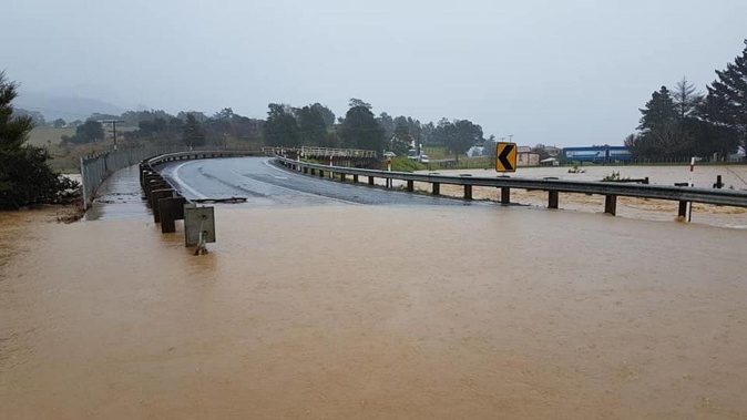 Flooding struck much of the country over the weekend. (Photo / NZ Herald)