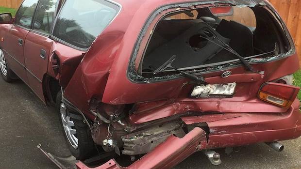 Barbara Hansen-Galyer was driving through Flat Bush when her car was rear-ended. Photo / Supplied