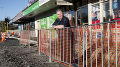 While endless roadworks have "basically destroyed" the Richmond Village Book and PostCentre, business owner Alan Spooner said residents have been unsupportive. (Photo / Star.kiwi)