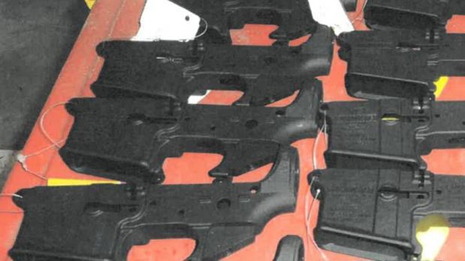 Police have now confirmed the firearm parts were mistakenly left behind. (Photo / Supplied)