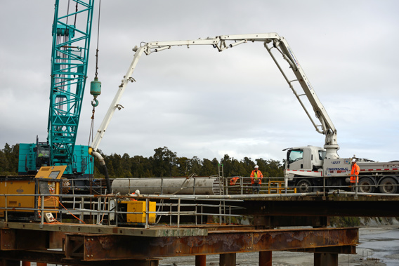 The new bridge over the Taramakau river will be open to vehicles from 4:30 pm today. (Photo / Getty)