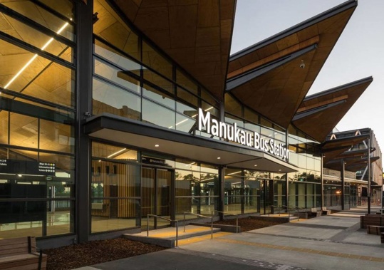 Auckland Transport is set to turn its shiny new $49 million Manukau bus station into a night shelter for rough sleepers over winter. (Photo / Supplied)