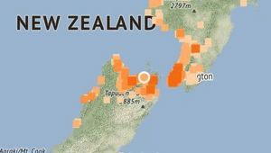 The quake was centred in Picton (Image / GeoNet)
