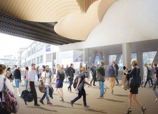 An artist's impression of the Mercury Lane entrance to the CRL station on Karangahape Rd. (Photo: NZ Herald)