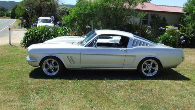 Burglars stole this Ford Mustang Fastback from an Ashburton property. (Photo: Twitter)