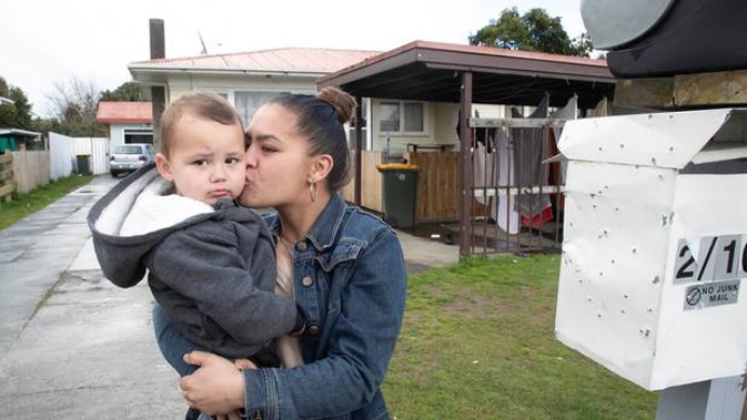 Harmony Stewart was home having a party when the shooting happened at their Wilson Place property, Papakura, south Auckland. (Photo / NZ Herald)