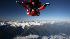 Skydivers and a helicopter were briefly on a collision course over Franz Josef Aerodrome in January. (Photo / File)