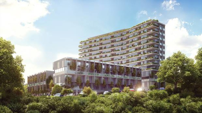 An artist's impression of Union Green apartment, which is currently only half-built. Photo/Supplied.