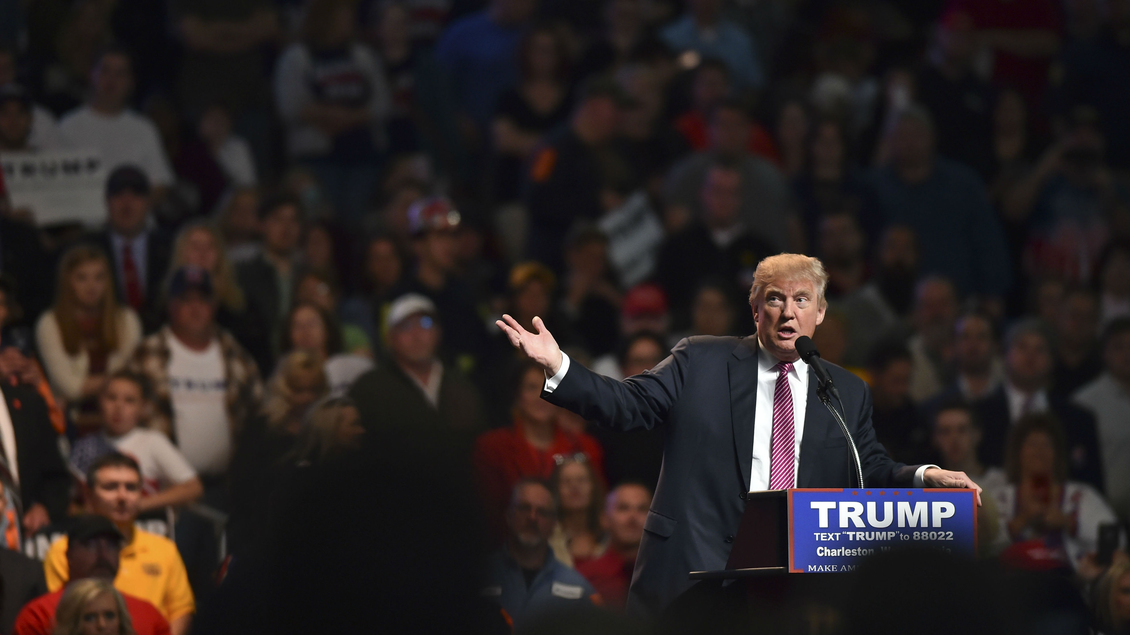 Journalists who knew of the group were alarmed to see the number of placards and T-shirts emblazoned with the letter "Q" visible in the raucous crowd. Photo / Getty Images