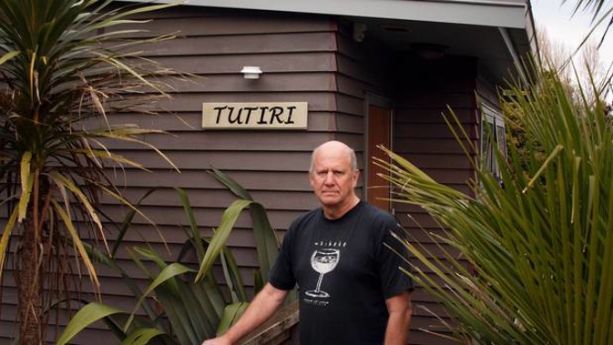 Phil McNally's rates bill has risen 225 per cent ($4000 per year to $13000 per year) because of a bed tax on the sleepout at his home in Oneroa on Waiheke Island. Photo / Supplied