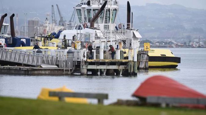 The item was pulled from the water at Salisbury Wharf in Mount Maunganui. Photo / George Novak