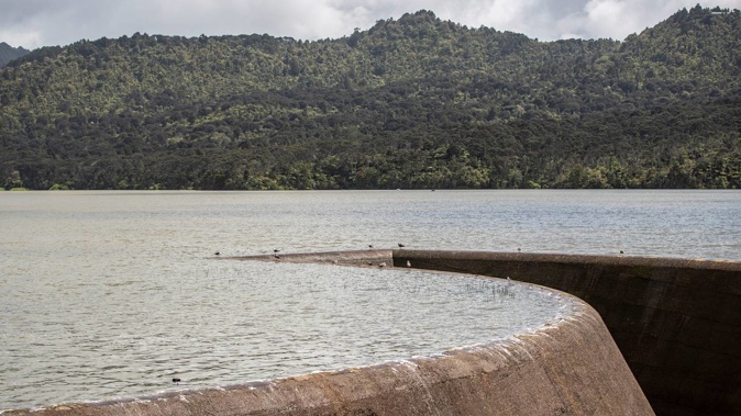 The Lower Nihotupu Dam, in the Waitakere Ranges, pictured on Monday. (Photo / Michael Craig)
