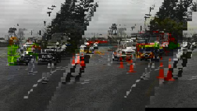 There were fourteen people on board at the time of the crash. (Photo / Newstalk ZB)