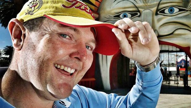 Jarrod Lyle promoting Challenge and the Australian Masters in 2013. Photo / Michael Klein.
