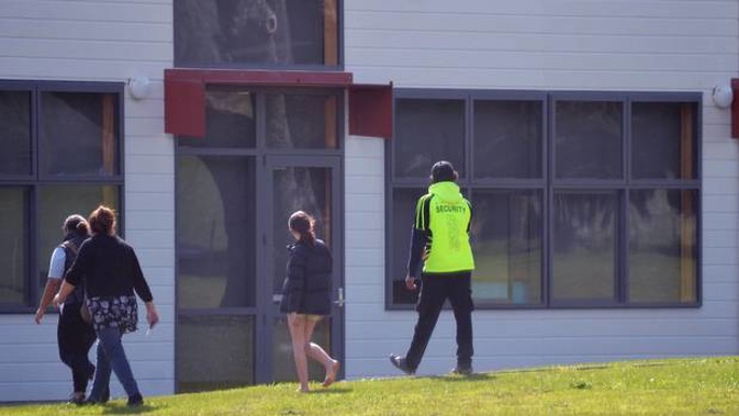 Security at Northland College after an assault last week. Photo/Supplied