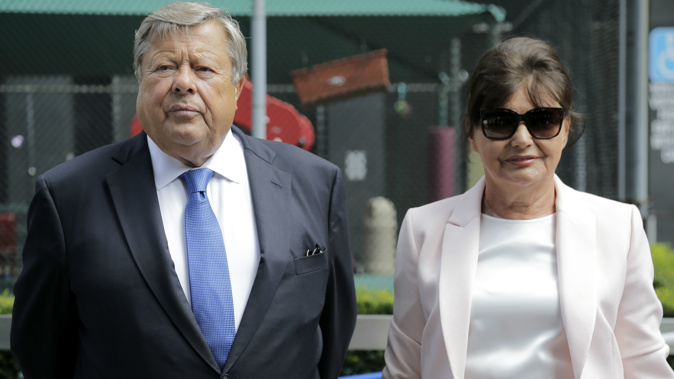 Viktor and Amalija Knavs had their green card sponsored by their First Lady daughter. (Photo / AP)