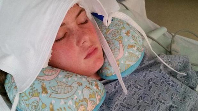 Whakatāne girl Alyssa Ledbetter, 11, remains in the intensive care unit after suffering a brain injury while swimming in the United States. (Photo / Givealittle)