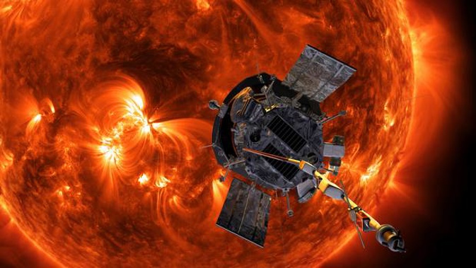 This image made available by NASA shows an artist's rendering of the Parker Solar Probe approaching the Sun. It's designed to take solar punishment like never before (Image / AP)