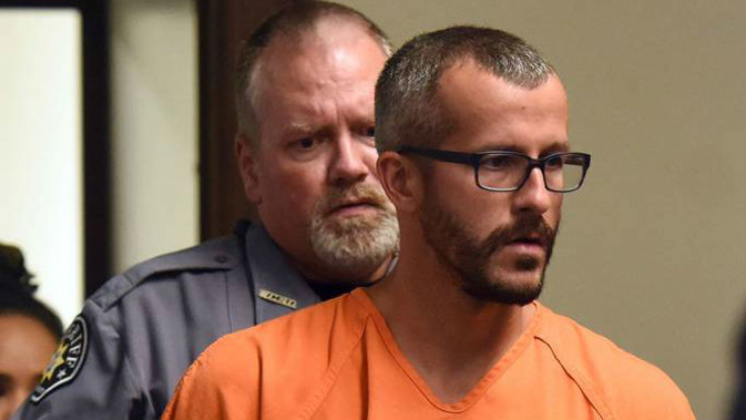 Christopher Watts, 33, was led into the court room in Weld County, Colorado on Thursday in an orange jumpsuit and shackles