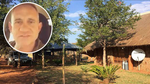 Akkerland Boerdery, inset, co-owner of the Akkerland Boerdery hunting farm in Limpopo province, pictured.