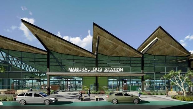 A business group says allowing rough sleepers to stay overnight at the Manukau Bus Station has attracted more homeless people to the area. Image / Auckland Transport