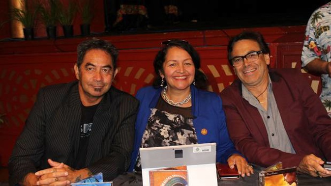Toni Waho is at right in this photograph of a debating team. (Photo / Dannevirke News)
