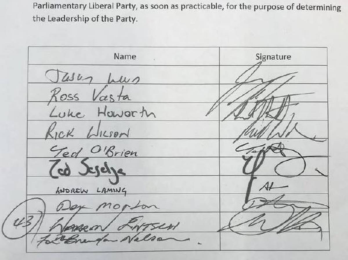 A venomous three-word message twisted the knife in Malcolm Turnbull's back. (Photo/ Supplied)