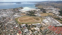 The answer to whether or not the Rotorua Racecourse should close has divided the city. (Photo / Herald)